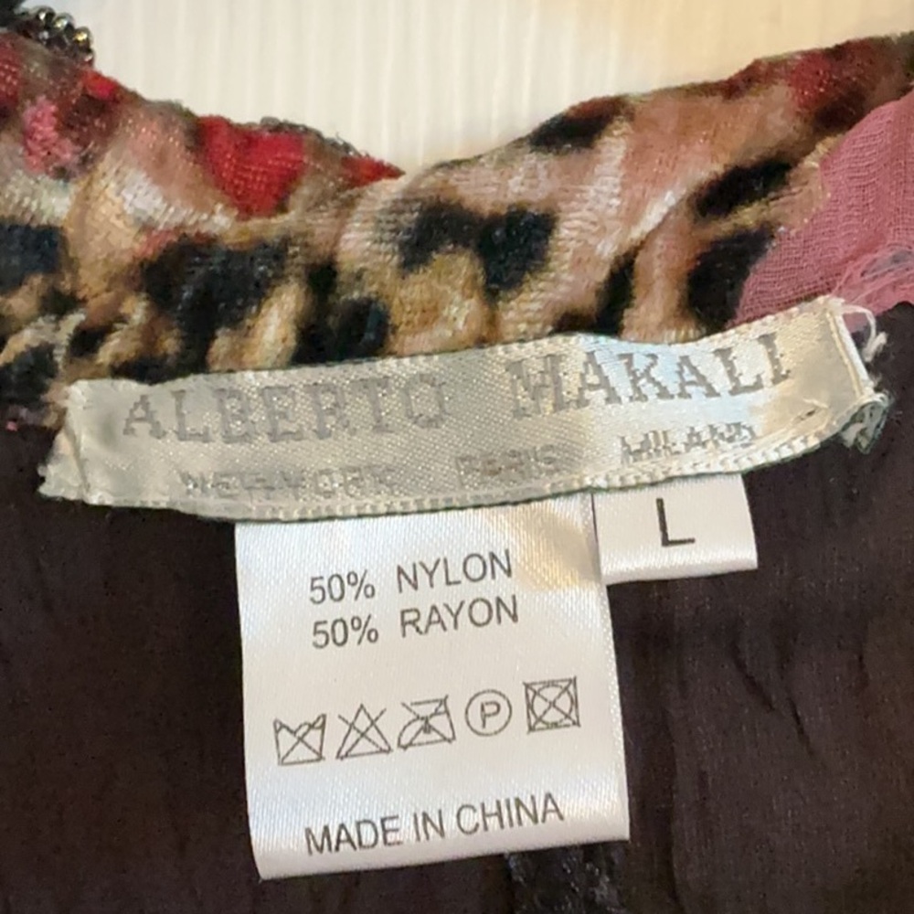 Alberto Makali Multicolor Mixed-Print Velvet-Trim & Beaded Jacket - Picture 15 of 15